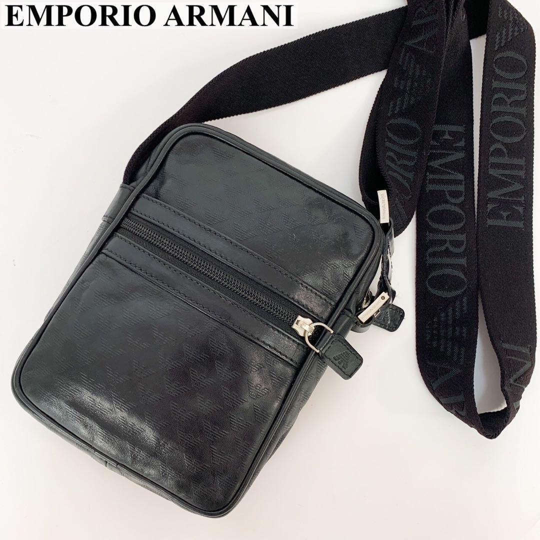  прекрасный товар Emporio Armani EMPORIO ARMANI Mini сумка на плечо общий рисунок небольшая сумочка sakoshu задний все кожа наклонный .. возможность мужской 