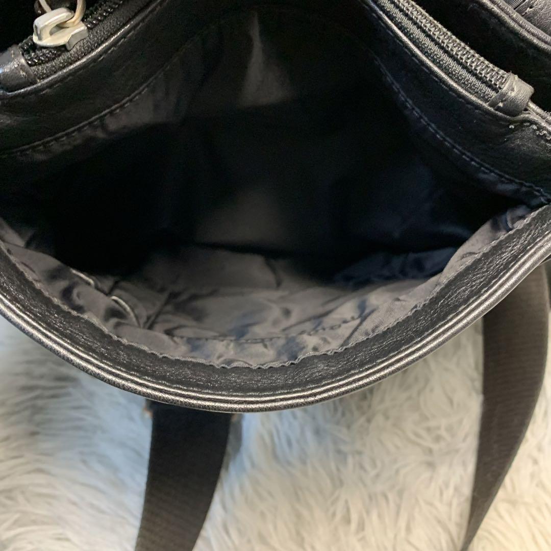美品 TUMI トゥミ ショルダーバッグ サコッシュ ポシェット バック 鞄 カバン オールレザー 斜め掛け可能 肩掛け可能 通勤 ビジネス メンズの画像8