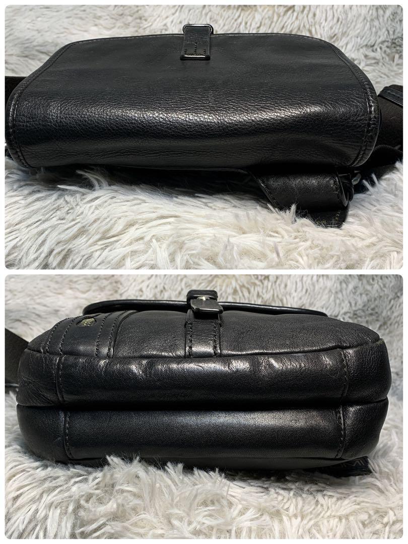 美品 TUMI トゥミ ショルダーバッグ サコッシュ ポシェット バック 鞄 カバン オールレザー 斜め掛け可能 肩掛け可能 通勤 ビジネス メンズの画像5