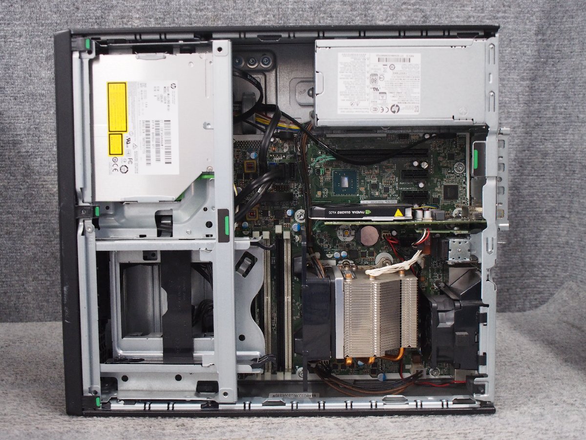 HP Z240 SFF Workstation Xeon E3-1225 v5 3.3GHz 4GB DVDスーパーマルチ nVIDIA QUADRO K620 ジャンク A60096の画像7