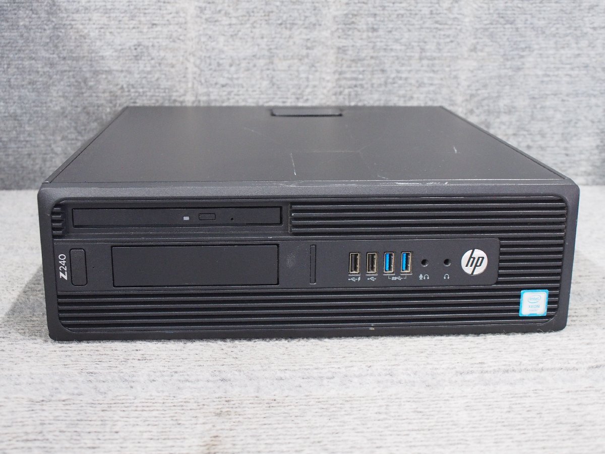 HP Z240 SFF Workstation Xeon E3-1225 v5 3.3GHz 4GB DVDスーパーマルチ nVIDIA QUADRO K620 ジャンク A60096の画像1