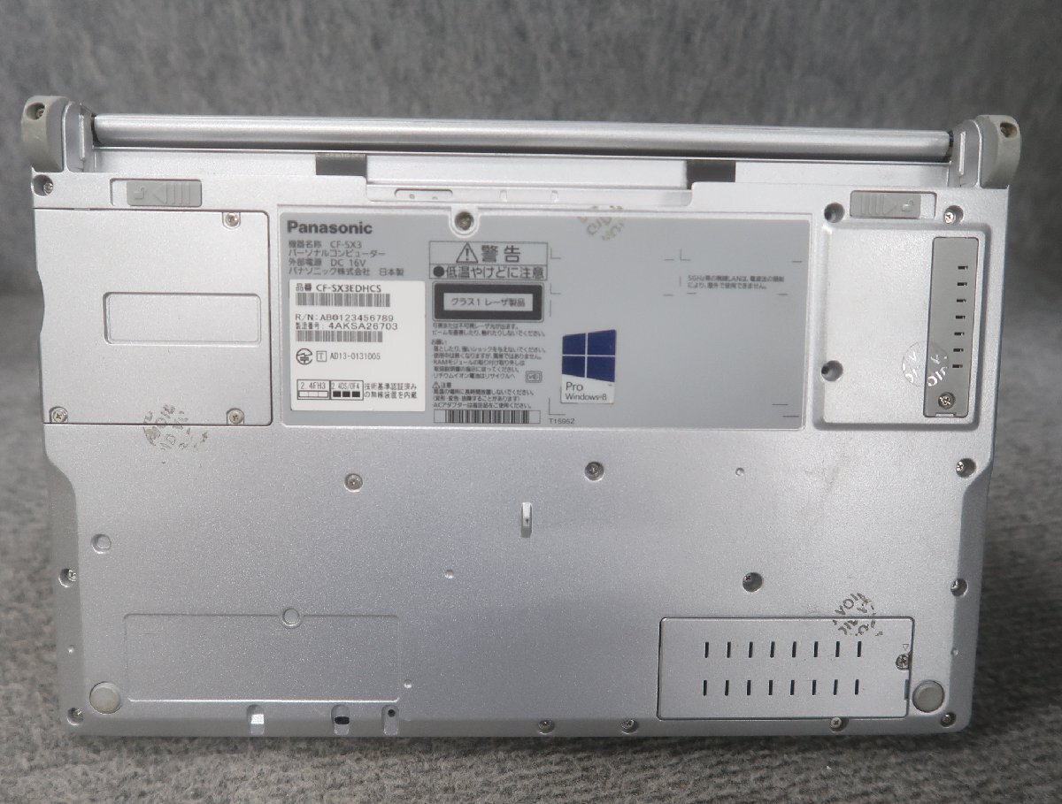 Panasonic CF-SX3EDHCS Core i5-4300U 1.9GHz 8GB DVDスーパーマルチ ノート ジャンク N78567の画像5