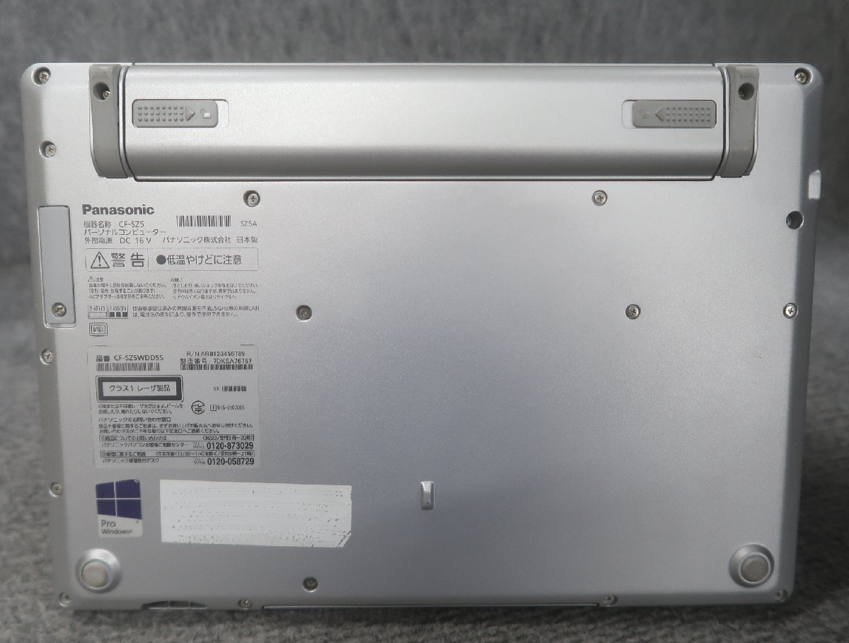 Panasonic CF-SZ5WDD5S Core i5-6200U 2.3GHz 4GB DVDスーパーマルチ ノート ジャンク N78240の画像5
