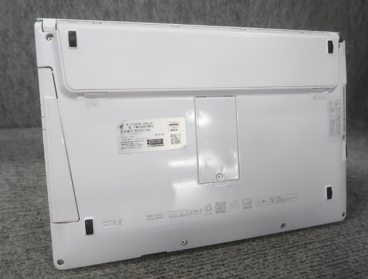 富士通 LIFEBOOK SH90/B3 Core i5-8250U 1.6GHz 8GB DVDスーパーマルチ ノート ジャンク N78900_画像5