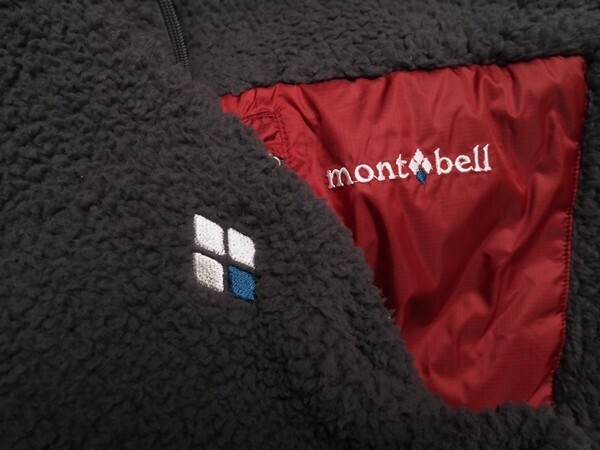 新品正規 mont-bell モンベル 海外限定 切り替え ボアフリース William ジャケット メンズ105(XL)レッド(RED) 直営店購入 WUJF612_画像10