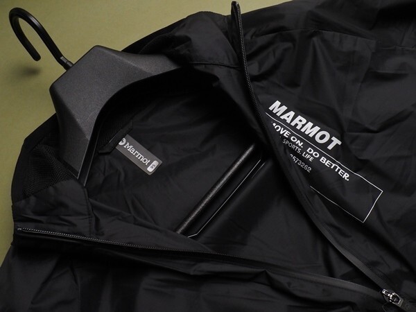 新品正規16900円 Marmot マーモット 海外限定 リップストップ 防虫 Clover ジャケット メンズ105(XL)ブラック(BK) 直営店購入 JKM0001の画像5