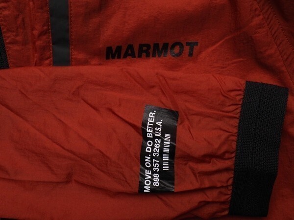 新品正規13900円 Marmot マーモット 海外限定 撥水 ナイロンタフタ Cander ジャケット 95(M)オレンジ(OR) 直営店購入 JKM0005の画像8