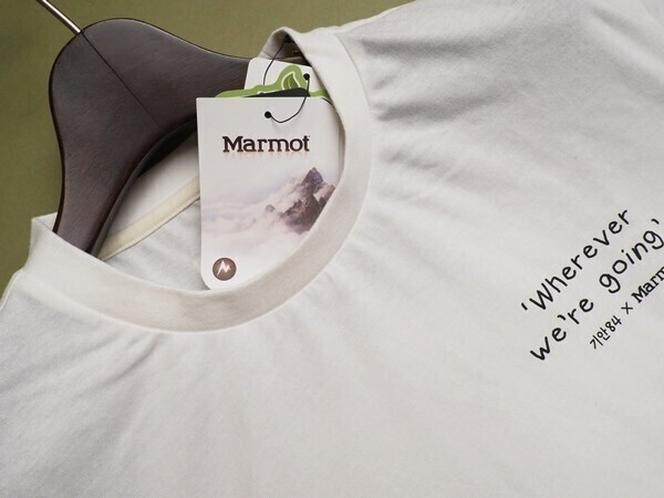 新品正規 Marmot マーモット 海外限定 吸水速乾 消臭抗菌 84 Bishop Round 半袖 Tシャツ100(L)ホワイト(WH) 直営店購入 TSM9902の画像3