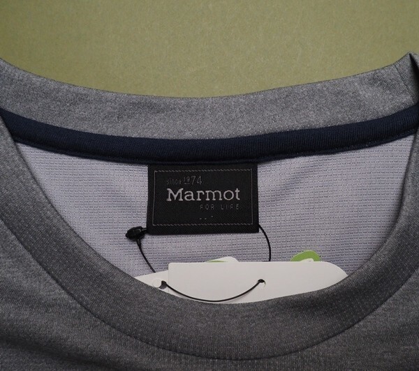 新品正規 Marmot マーモット 海外限定 接触冷感 消臭抗菌 Mision Round 半袖 Tシャツ95(M)ライトグレー(LG) TSM9002 直営店購入 ラストの画像6
