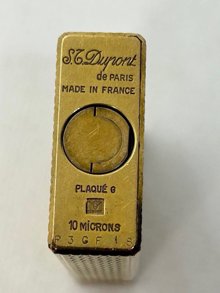 1円 デュポン S.T.Dupont ゴールドカラー ライター 喫煙具 着火未確認の画像6