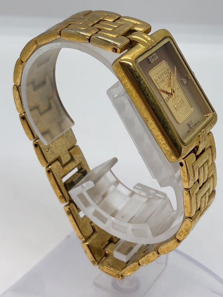 1円 エルジン ELGIN FK-581-TN インゴット GOLD 999.9 ダイヤ 鑑別書付き _画像3