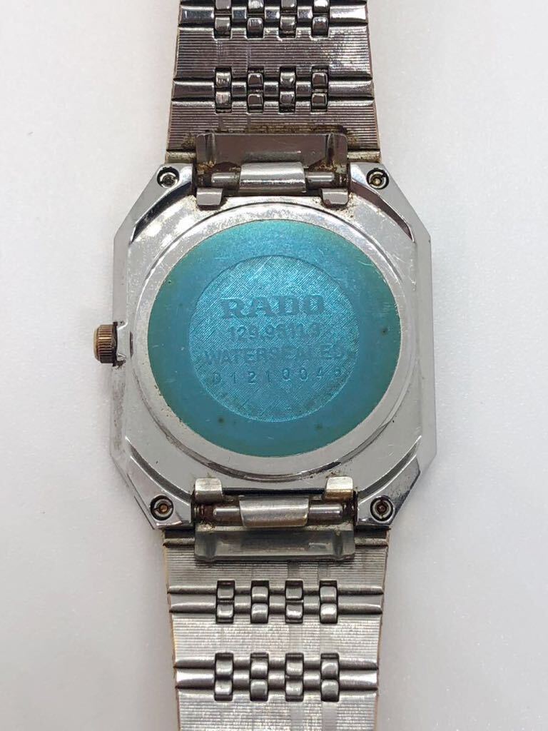 1円 RADO ラドー クォーツ 129.9511.3 腕時計 ゴールドカラー アンティーク_画像8