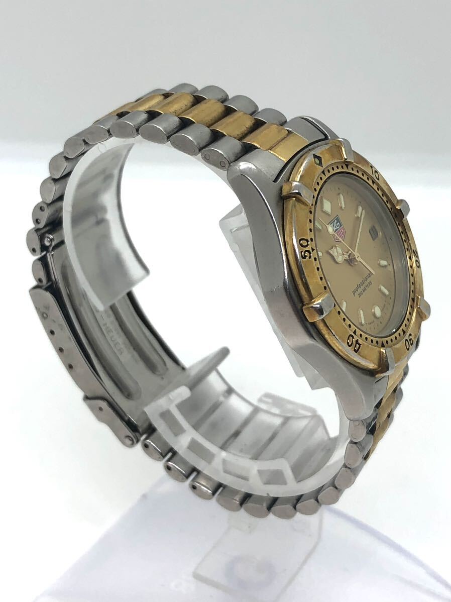 1円 稼働品 TAG HEUER タグホイヤー プロフェッショナル 200m 964.013-2 クォーツ 腕時計 デイト の画像3
