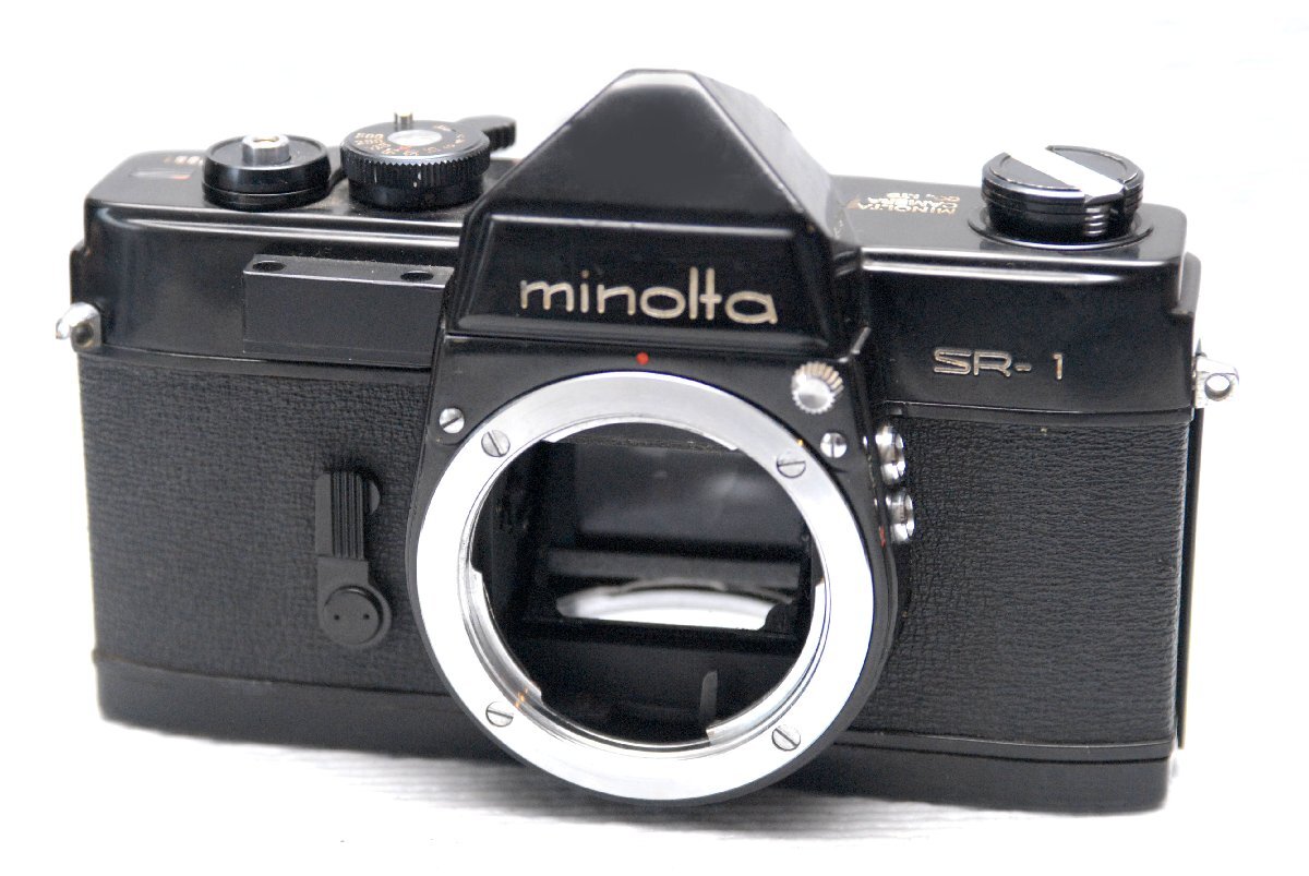 （超レア）MINOLTA ミノルタ 昔の高級一眼レフカメラ SR-1（黒）ボディ 超希少・作動品（腐食なし）の画像1