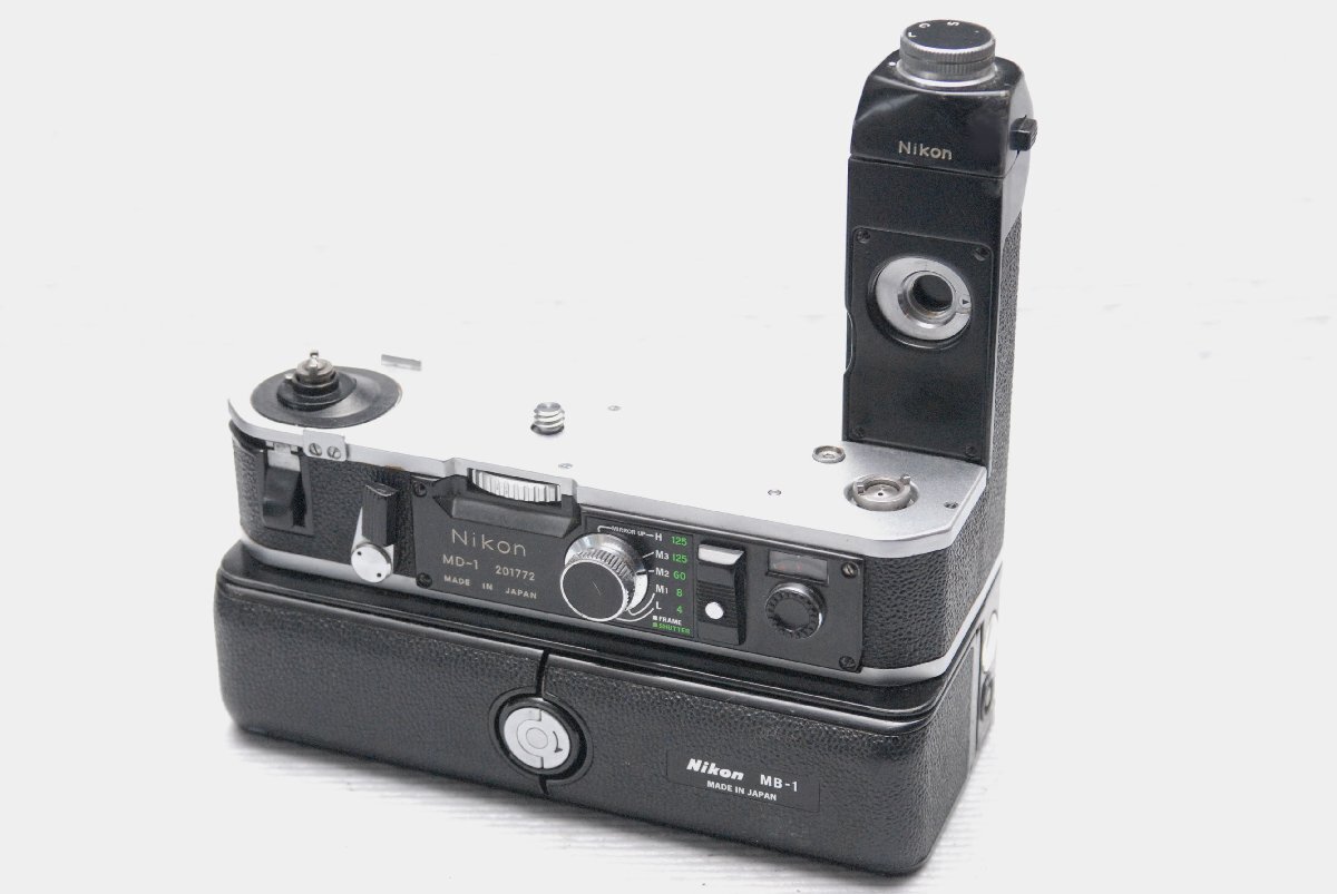 Nikon ニコン 純正 高級一眼レフカメラF2専用 高級モータードライブMD-2・MB-1 超希少・作動品の画像1