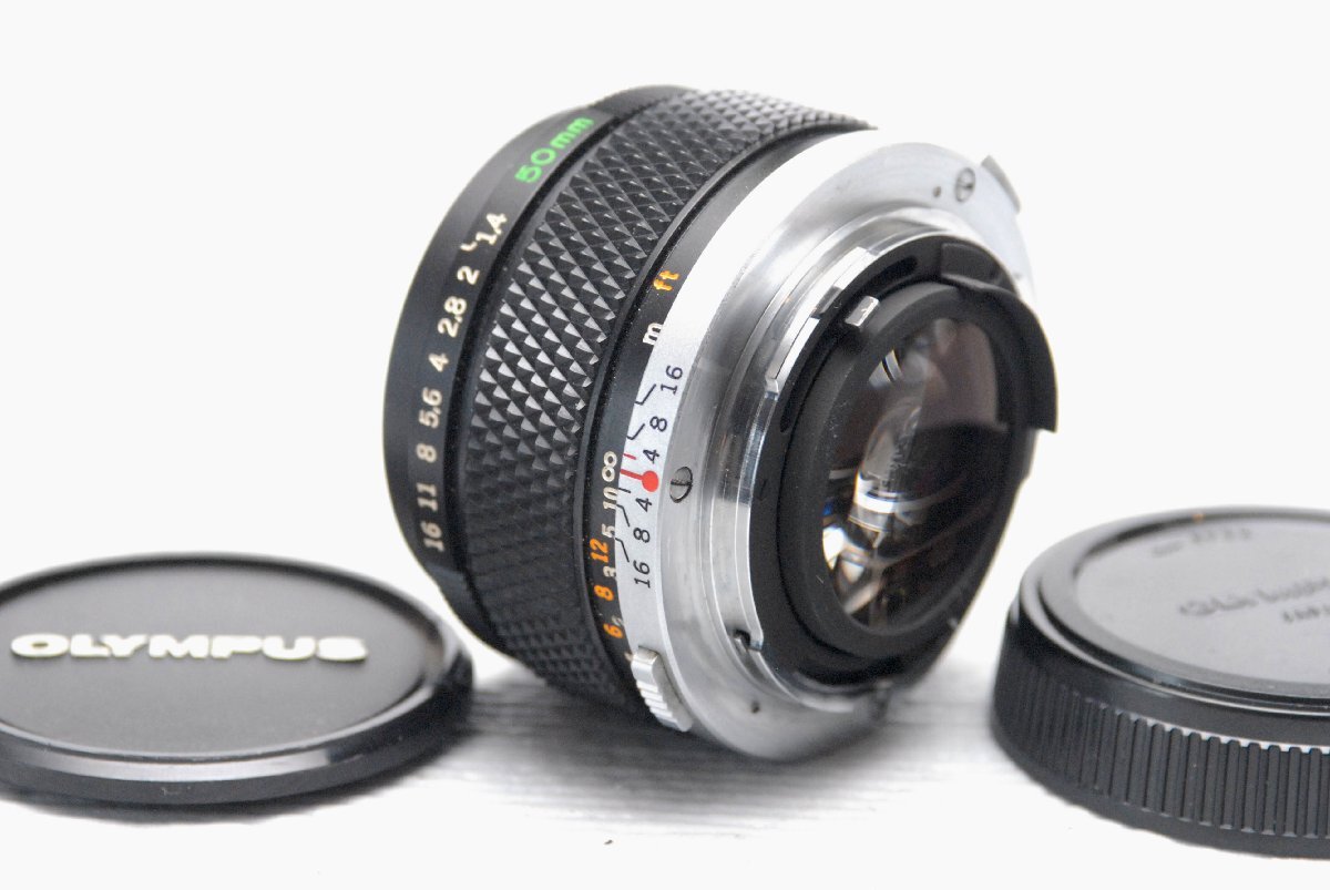 （綺麗）OLYMPUS オリンパス 純正 高級一眼レフカメラM-1専用 M-SYSTEM G.ZUIKO 50mm 高級単焦点レンズ1:1.4 超希少・良好品の画像2