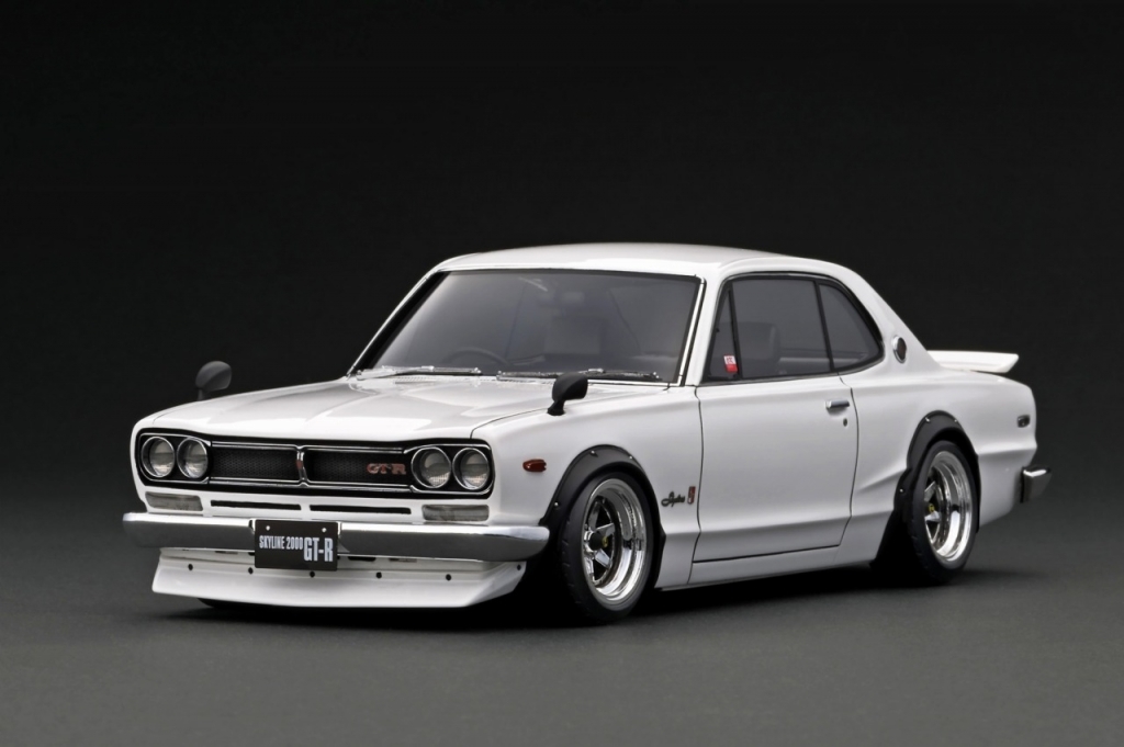 *IG 1/18 Nissan Skyline 2000 GT-R (KPGC10) White[IG3235] Hakosuka 