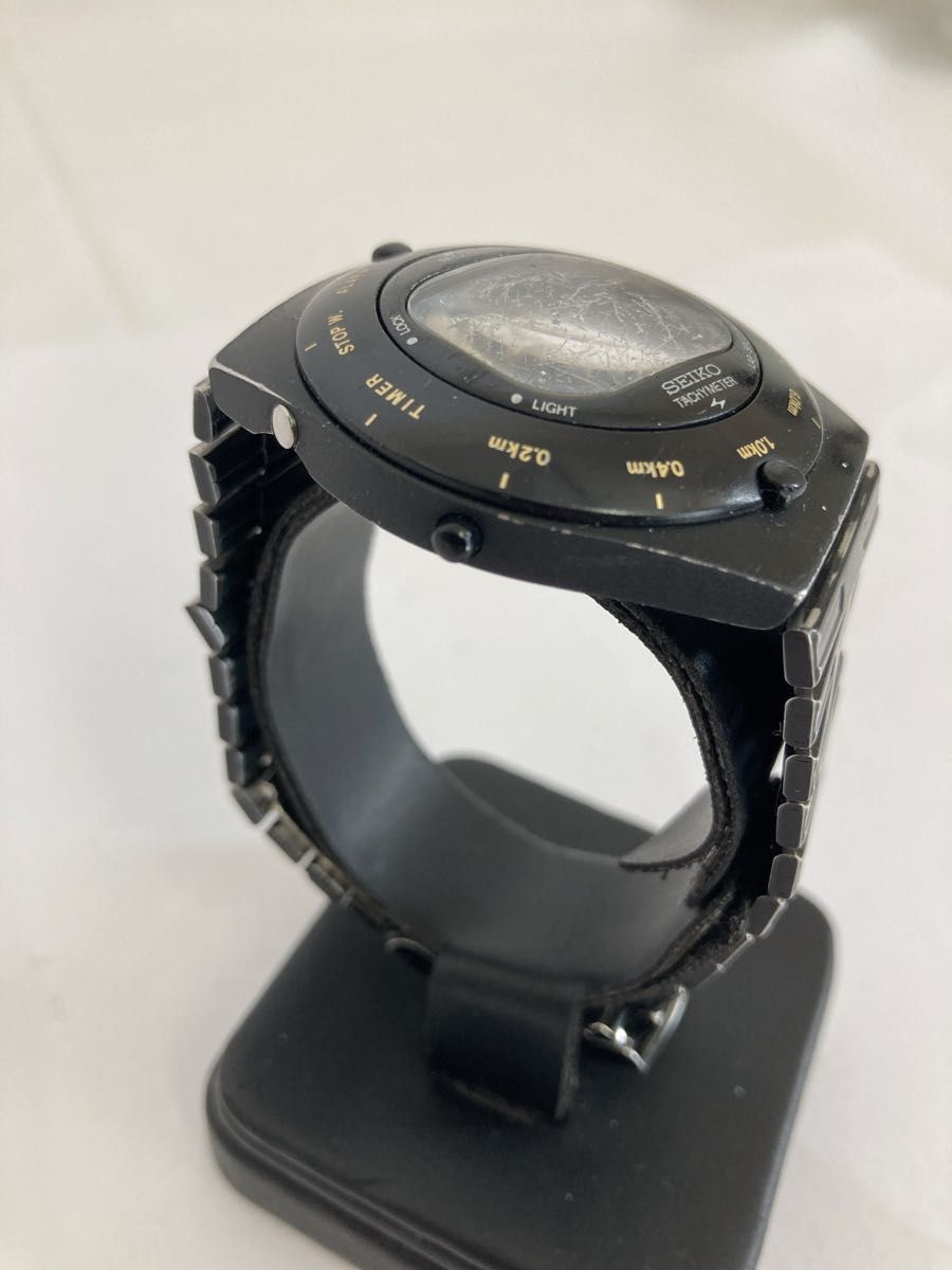 SEIKO スピードマスタージウジアーロ1983年製　当時物　ブラック セイコー　腕時計