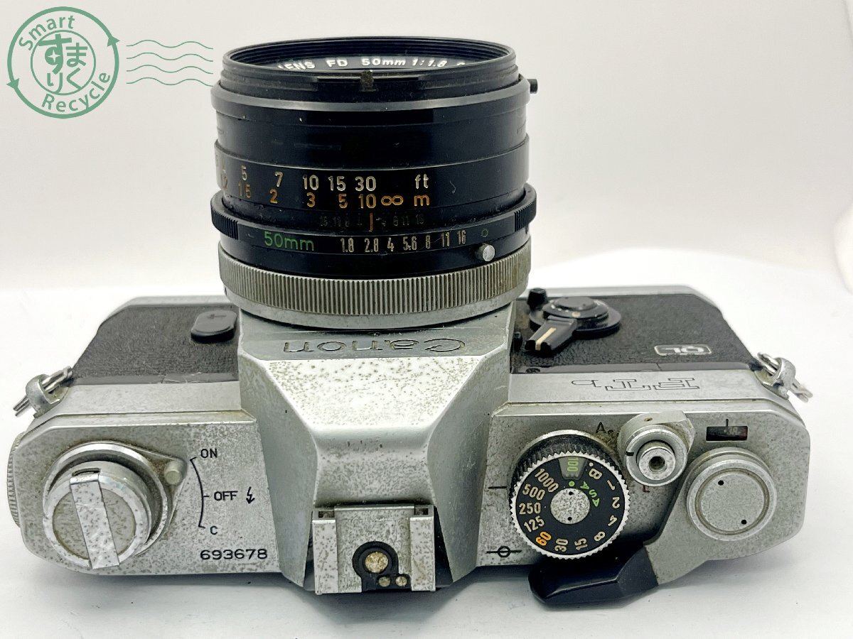 2404300163　■ Canon キヤノン FTb 一眼レフフィルムカメラ CANON LENS FD 50㎜ 1:1.8 S.C. 空シャッターOK カメラ_画像3