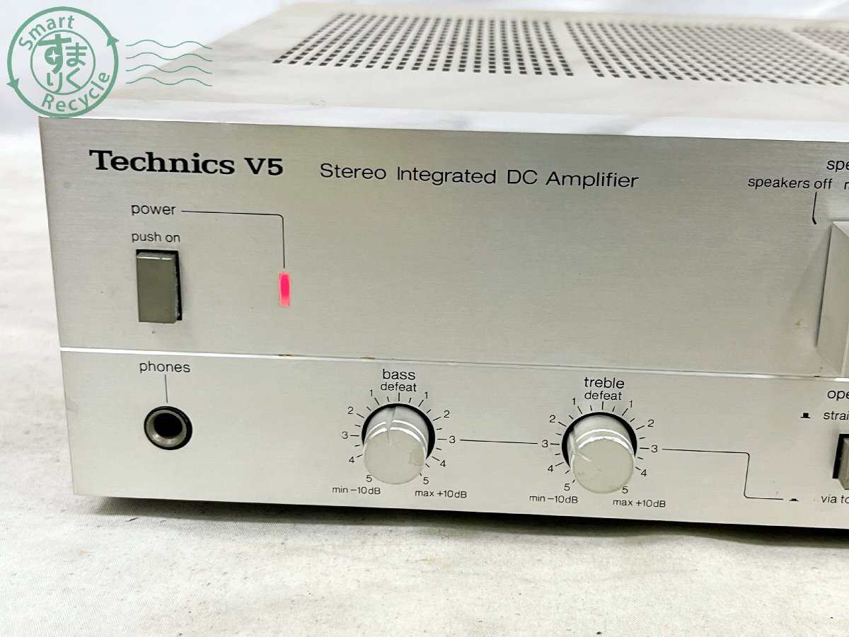 2404600029　■ Technics テクニクス SU-V5 プリメインアンプ 通電確認済み 音出し不可 ジャンク オーディオ機器_画像2