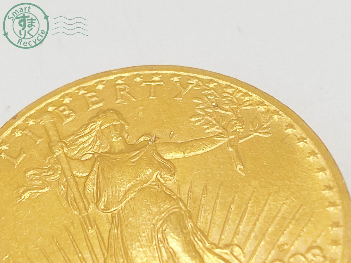 2404300171 ▽ アメリカ セントゴーデンズ 20ドル 金貨 1908-D 重量約33.4g K21.6 21.6金 90.0% ヴィンテージ コイン 外貨の画像2