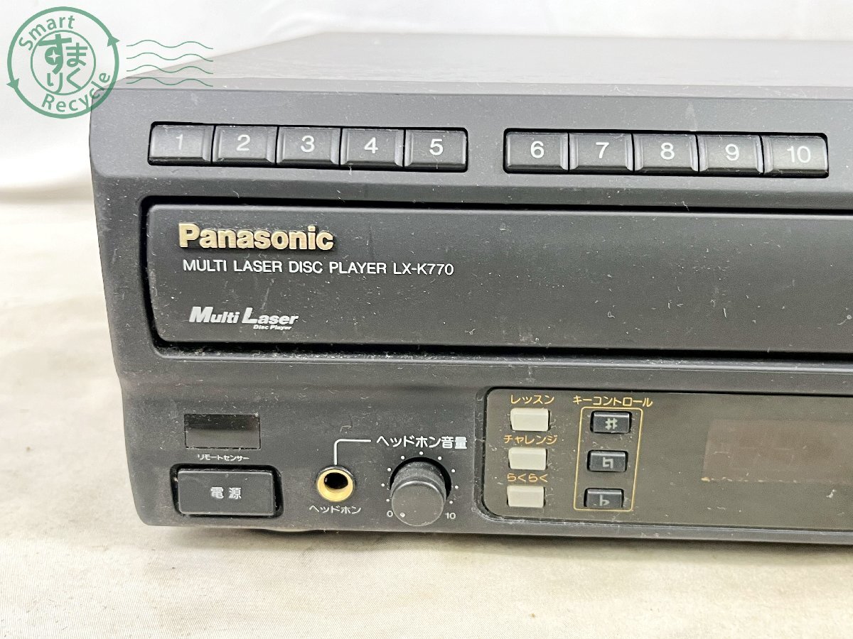 2404600324 ■ Panasonic パナソニック LX-K770 レーザーディスクプレーヤー 再生確認済み 通電確認済みの画像2