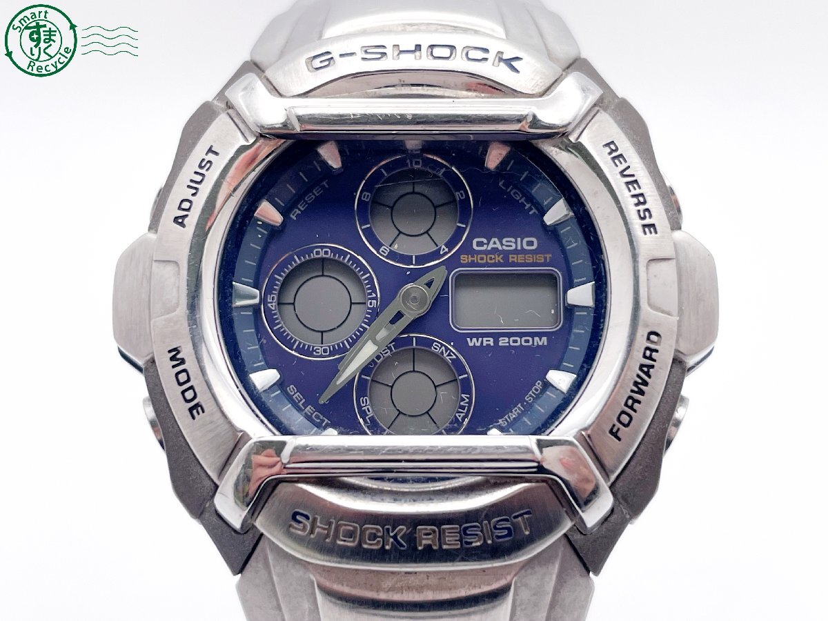 2404602344 ＃ CASIO カシオ G-SHOCK Gショック G-511D クォーツ QZ アナデジ デジアナ 腕時計 青文字盤 ブルー 純正ベルト ヴィンテージの画像1