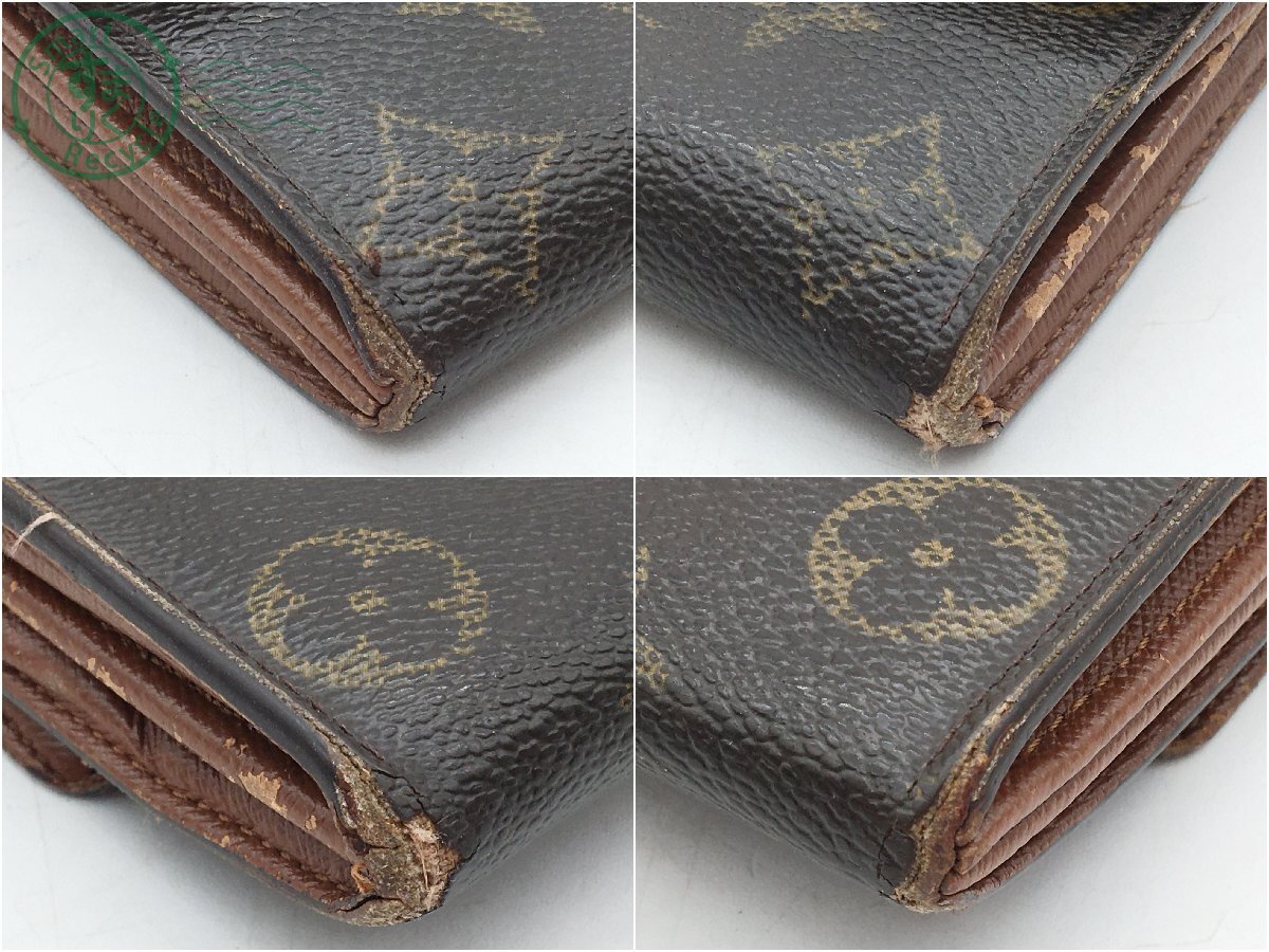 2404602383　＊ LOUIS VUITTON ルイ ヴィトン 財布 M61725 ポルトモネ クレディ モノグラム レザー 長財布 ウォレット 札入れ 中古_画像3