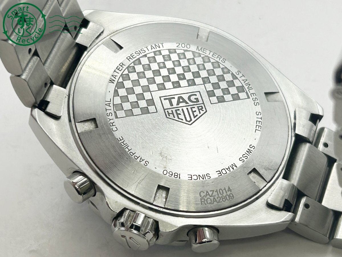 2404602703　◇ TAG HEUER タグホイヤー CAZ1014 フォーミュラ1 クロノグラフ ネイビー文字盤 デイト メンズ QUARTZ QZ 腕時計 中古_画像8