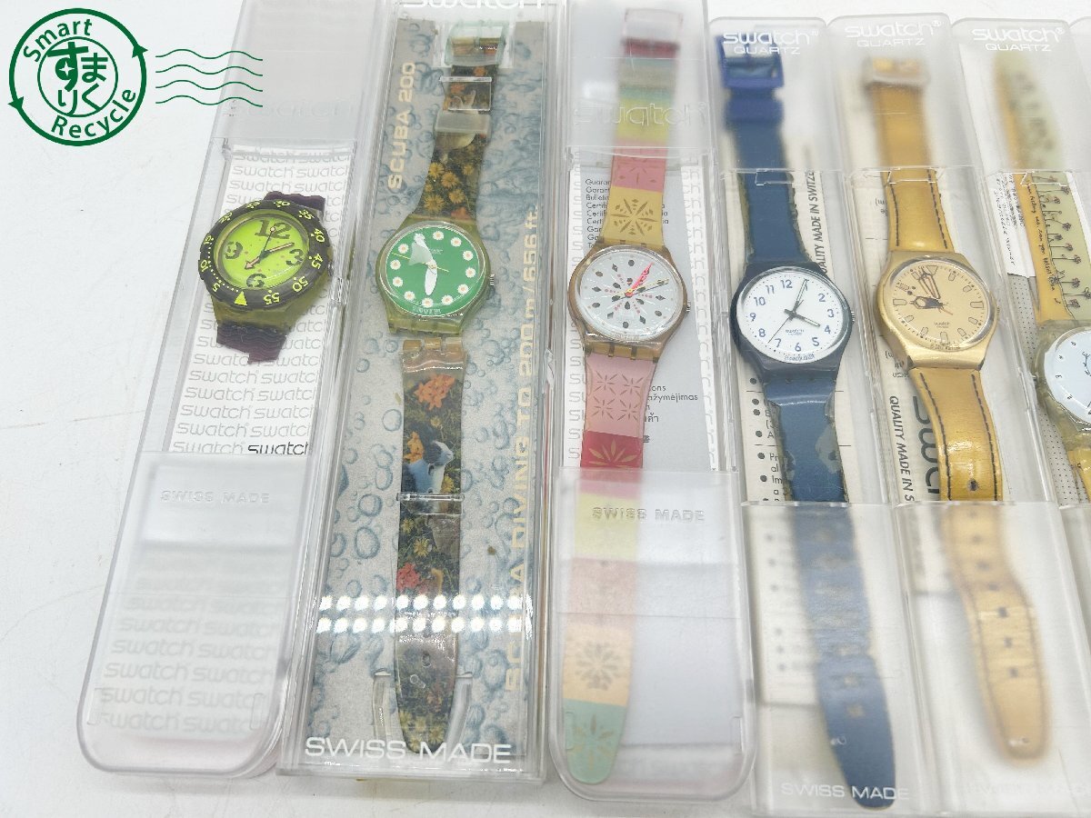 2404602758  ◇ swatch スウォッチ まとめ売り 9点セット ジャンク 箱入り 腕時計 中古の画像2