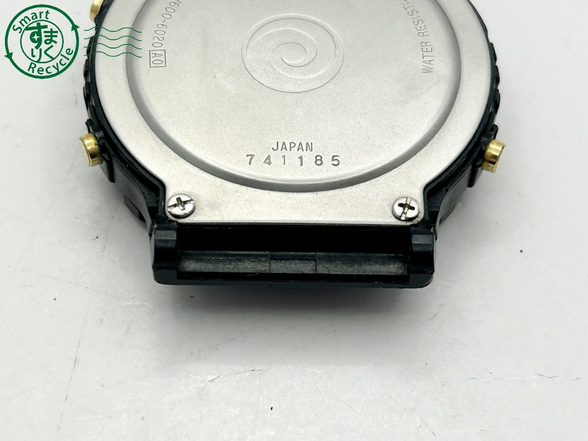 2404603115 ◇ SEIKO セイコー ALBA アルバ V600-6020 アラームクロノグラフ フェイスのみ ブラック メンズ QUARTZ QZ 腕時計 中古の画像8