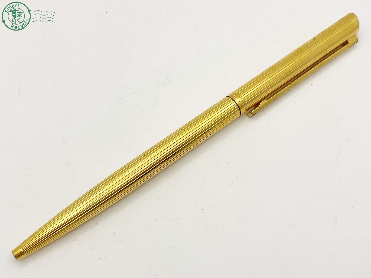 2404603078 △ dunhill ダンヒル ボールペン デザイン ツイスト式 ゴールドカラー 筆記未確認 ジャンク品 中古の画像1