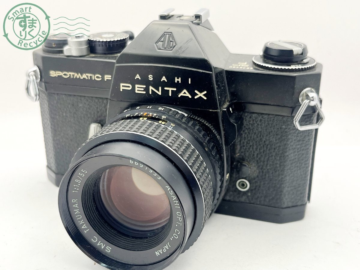 2404603482 ■ ASAHI PENTAX アサヒペンタックス SPOTMATIC F SPF 一眼レフフィルムカメラ SMC TAKUMAR 1:1.8/55 空シャッター不可 カメラの画像1