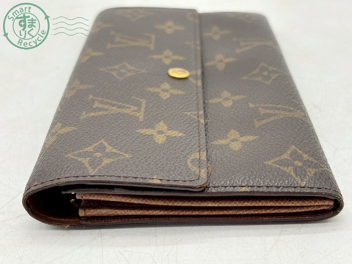 2404603447　▲ LOUIS VUITTON ルイヴィトン M61725 CA0957 モノグラム ポルトモネクレディ 長財布 ウォレット 中古_画像3