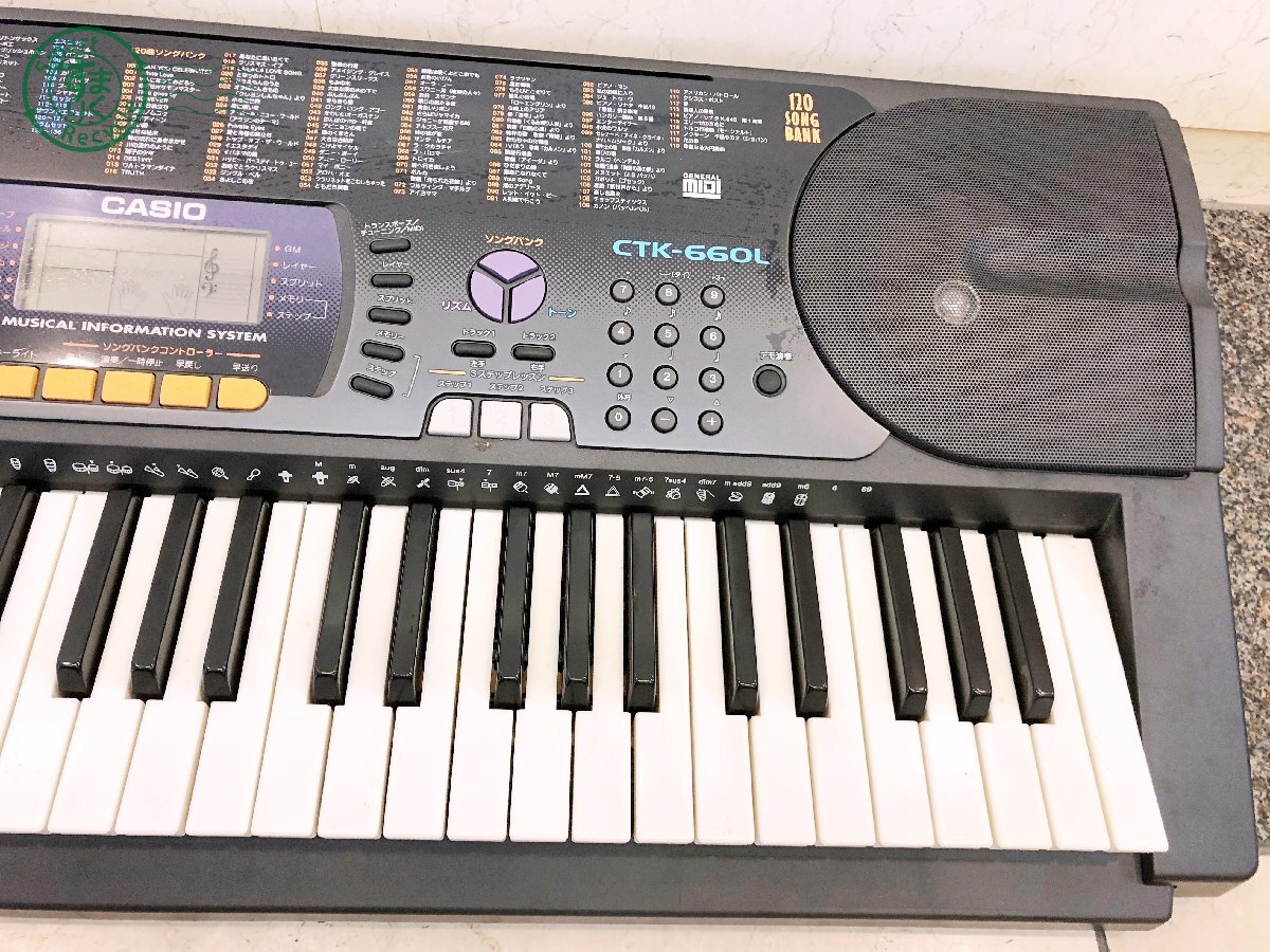 2404603557　▽ CASIO カシオ ピアノ CTK-660L 電子ピアノ 箱付き 音楽 キーボード 保管品 現状品_画像3