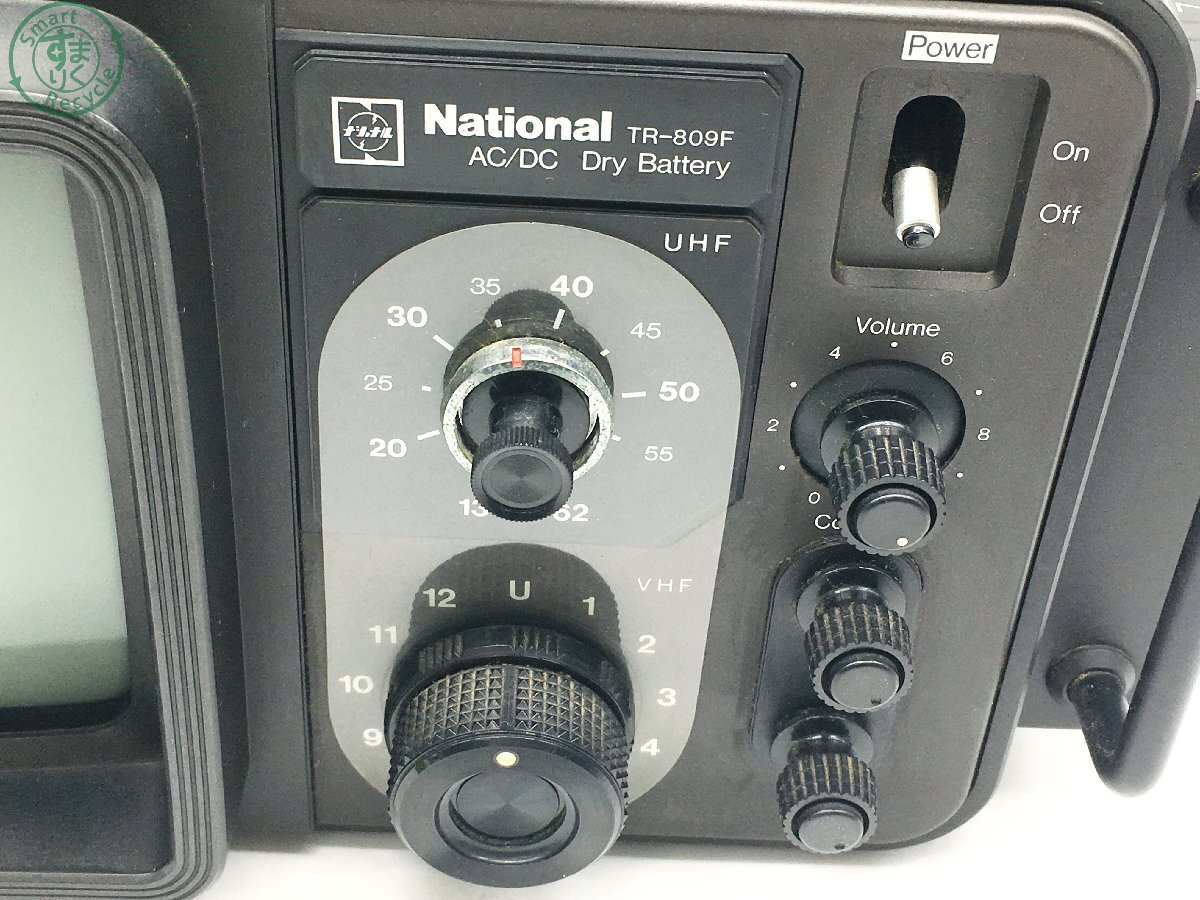 2404603953 * National National белый чёрный портативный телевизор TR-809F Showa Retro электроприбор электризация не проверка текущее состояние товар б/у товар 