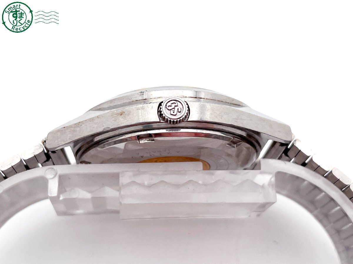 2404604162 # 1 jpy ~! SEIKO Grand Seiko GS HI-BEAT high beet 5646-7011 self-winding watch 3 hands day date wristwatch silver used 
