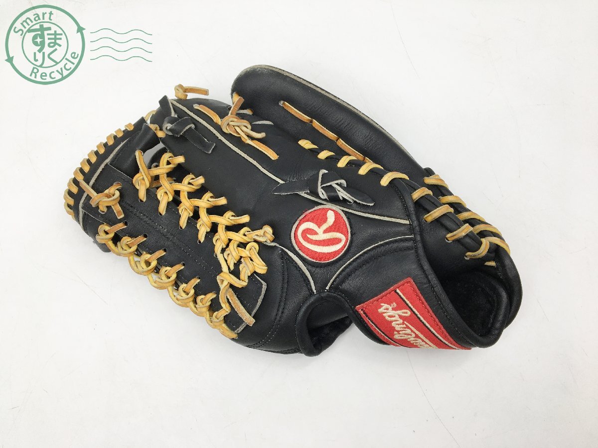 2404603956　＊ Rawlings ローリングス グローブ 野球 ブラック 黒 HEART of the HIDE グラブ 右投げ 右利き 中古_画像1