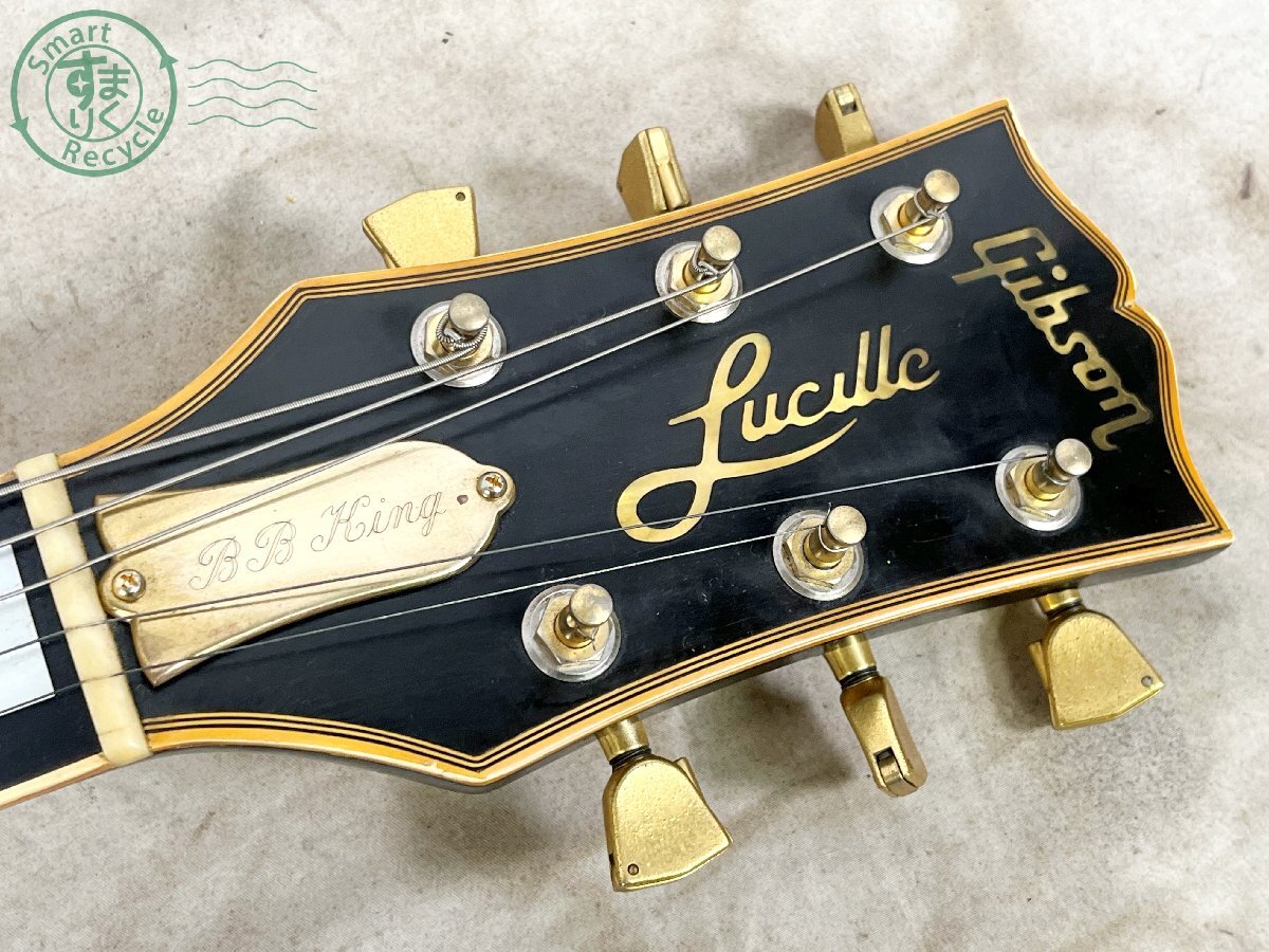 2404603870 ■ 1円~ Gibson USA ギブソン Lucille B.B.king エレキギター Ebony Black 1982年製 80962701 ハードケース付き 弦楽器の画像4