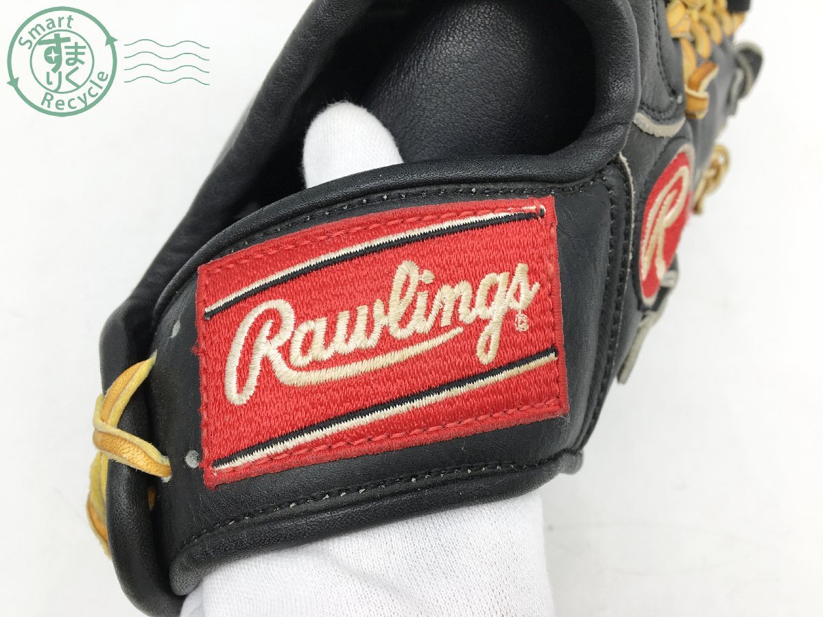 2404603956　＊ Rawlings ローリングス グローブ 野球 ブラック 黒 HEART of the HIDE グラブ 右投げ 右利き 中古_画像2