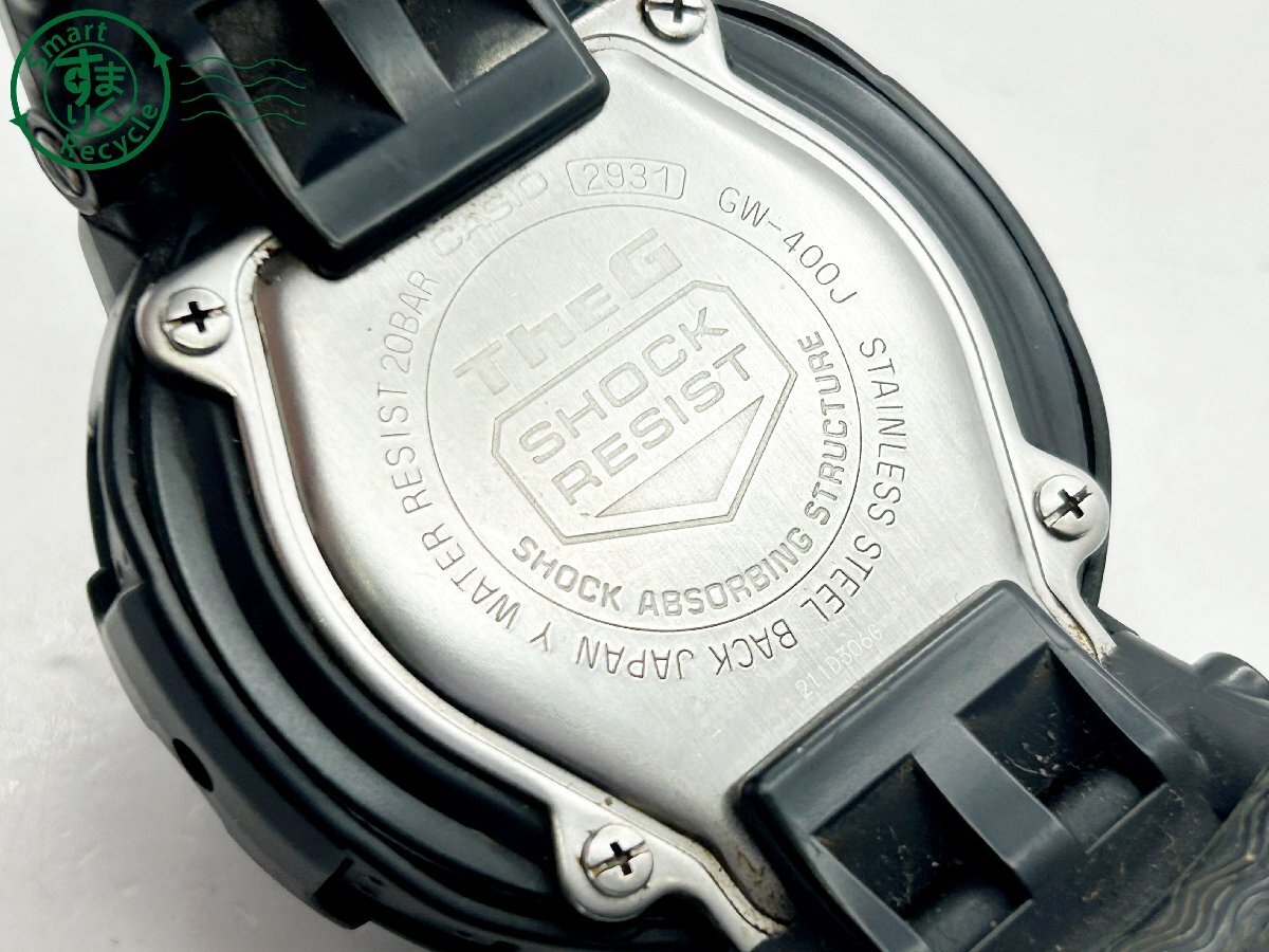 2404604330 ◇CASIO カシオ G-SHOCK ジーショック THE G GW-400J デジタル ブラック タフソーラー ウェーブセプター メンズ 腕時計 中古の画像8