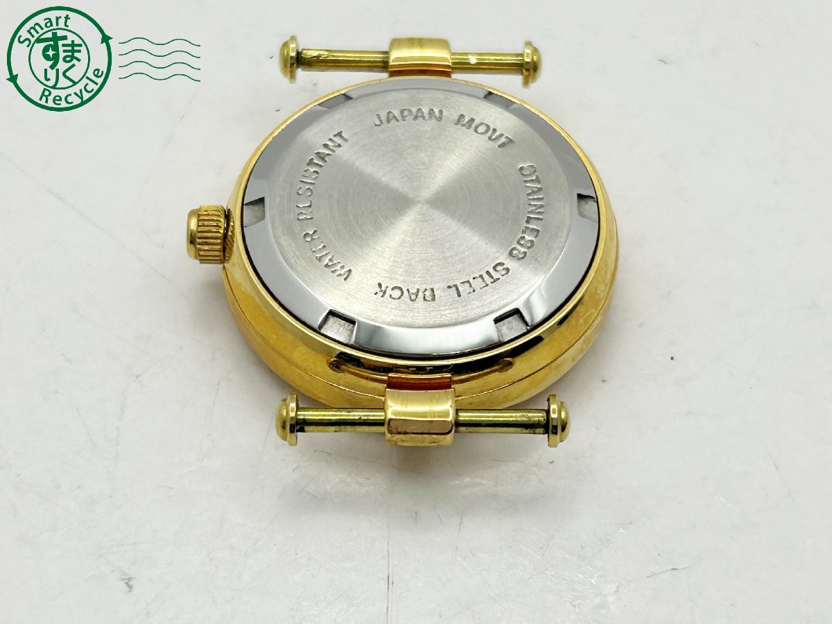 2404604318 ◇ Pearlight モザイクオパール シェル文字盤 ゴールド 3針 フェイスのみ レディース クォーツ QUARTZ QZ 腕時計 中古の画像8