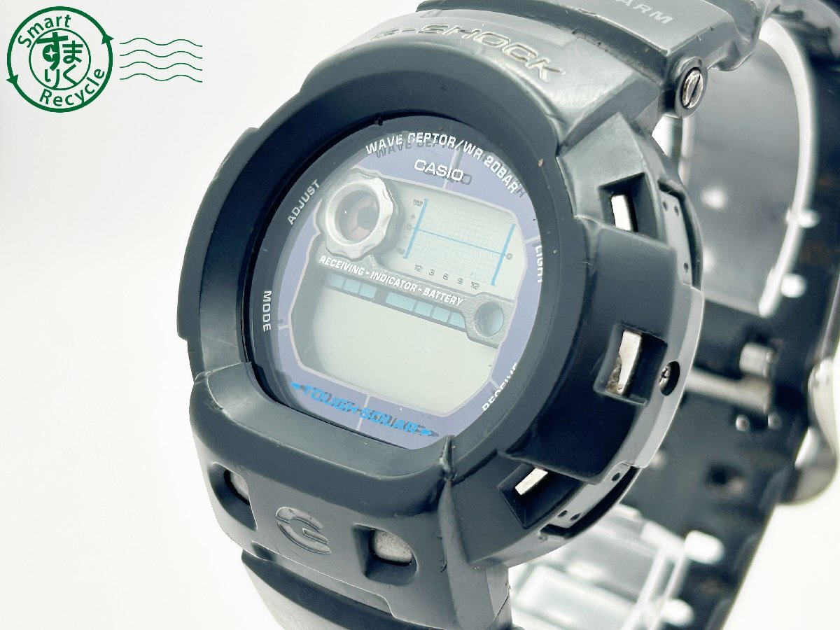 2404604330 ◇CASIO カシオ G-SHOCK ジーショック THE G GW-400J デジタル ブラック タフソーラー ウェーブセプター メンズ 腕時計 中古の画像1