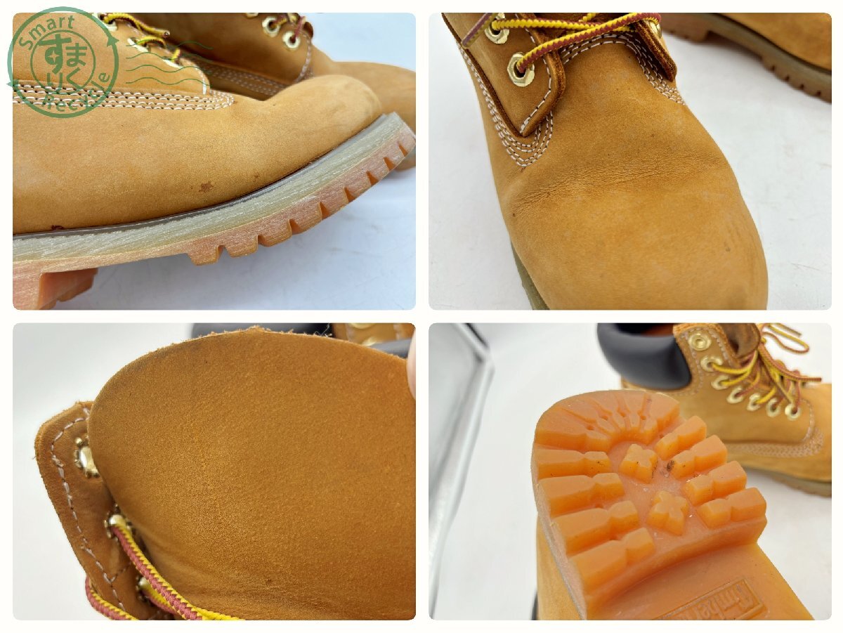 2404603199　▲ Timberland ティンバーランド 45M 10061 94 34 メンズ 靴 ブーツ ブラウン 中古_画像9