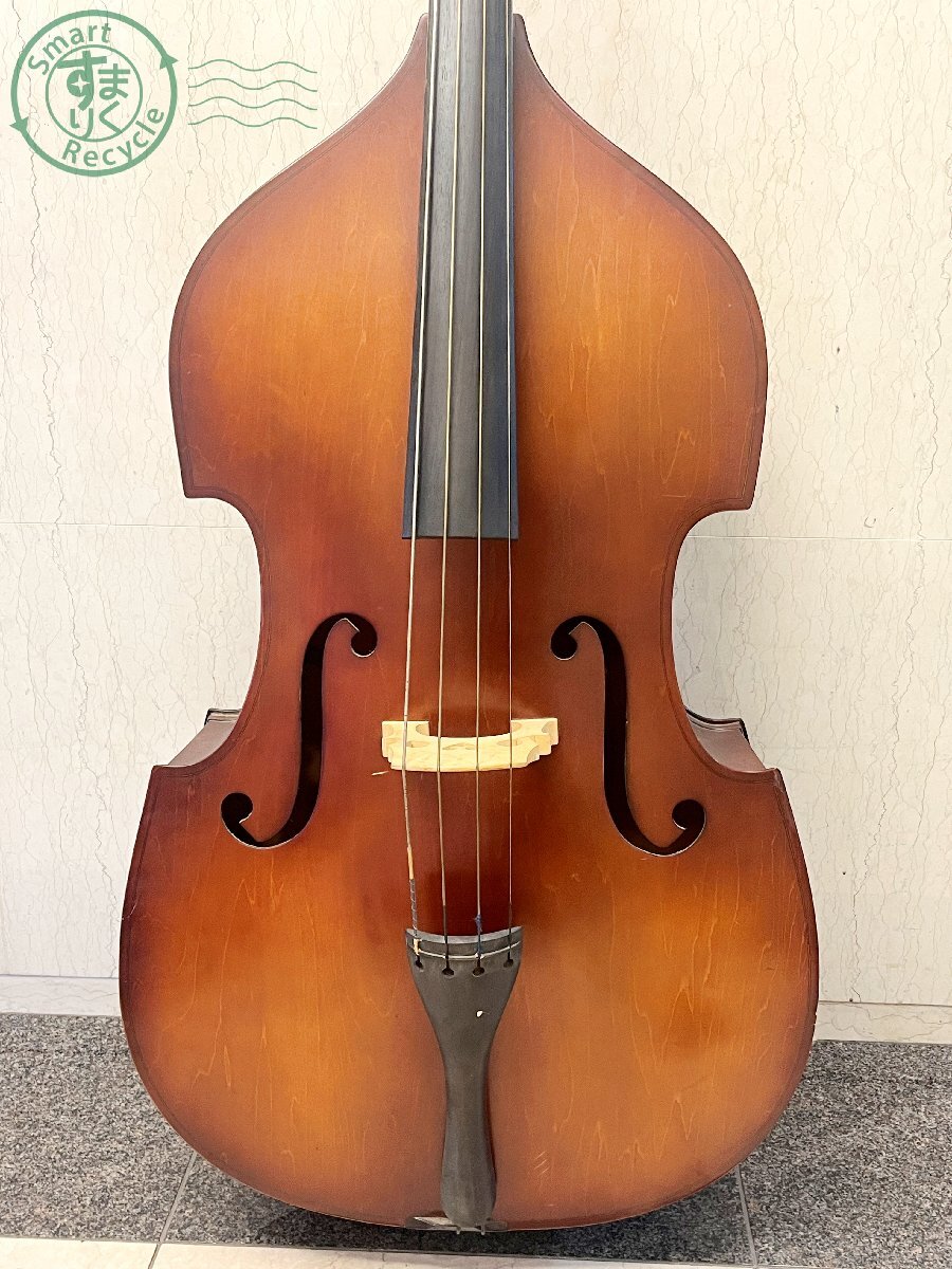 2404603649 #[ direct pickup limitation ] Universal universal SB-80 4/4 contrabass total length approximately 190. case * bow attaching stringed instruments present condition goods 