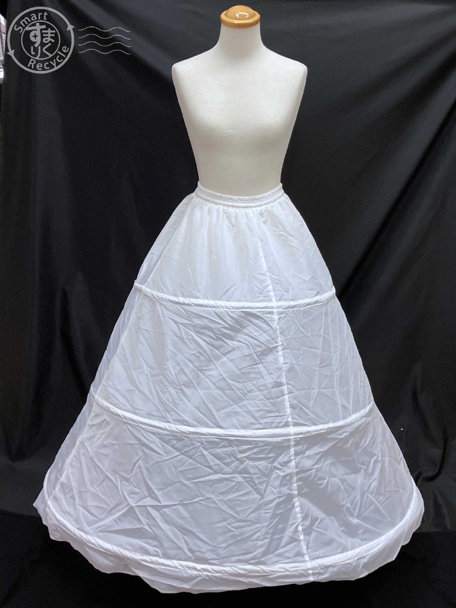 2404305173 * [ direct receipt limitation (pick up) ] wedding dress dress white ribbon pannier attaching off shoulder Princessline 