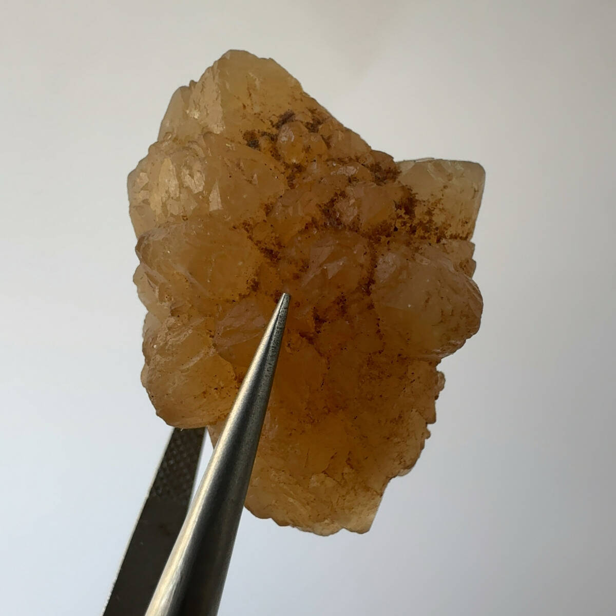 【E24515】 蛍光 エレスチャル シトリン 鉱物 原石 水晶 パワーストーン