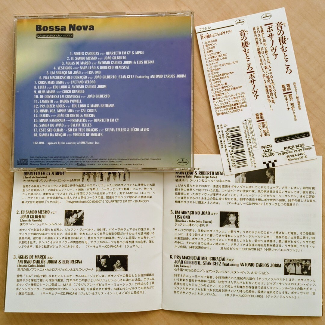 CD 音の棲むところ ボサノヴァ BOSSA NOVA 選曲:宮沢和史 アントニオ・カルロス・ジョビン ジョアン・ジルベルト ほぼ新品同様_画像3