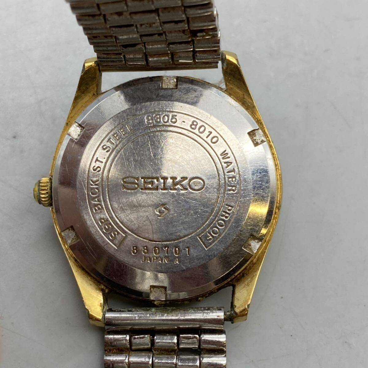 【C-37】SEIKO セイコー 稼働品 8305-8010 MATIC-R マチック メンズ 腕時計 _画像5