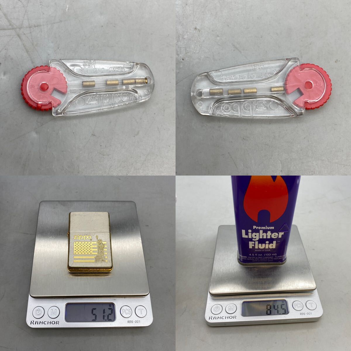 【G-6】 Zippo IS THE REST SELECTION WIND PROOF LIGHTER アメリカンクラシック AMERICAN CLASSIC ジッポ セット Fluid ケース 着火未確認の画像10